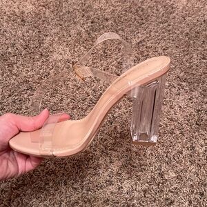 Fashion Nova “Glass Slippers” heels
